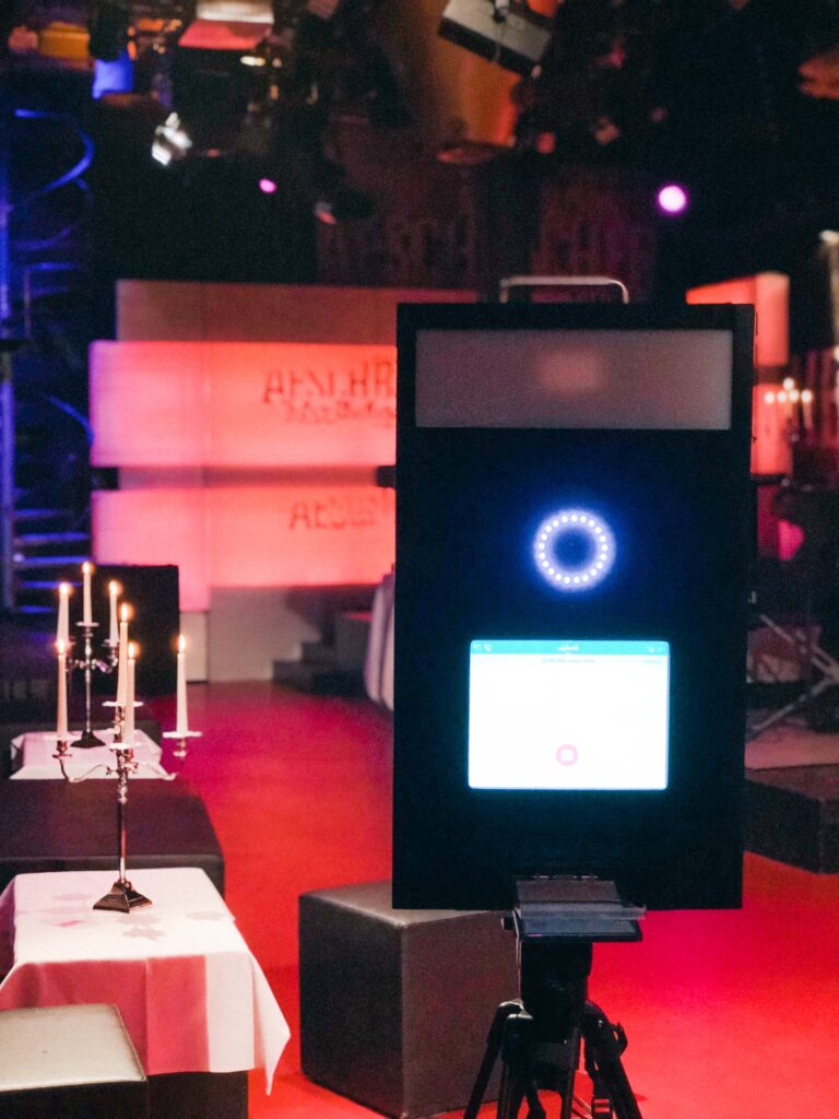 Photobooth, womit eure Gäste lustige Selfies schiessen können